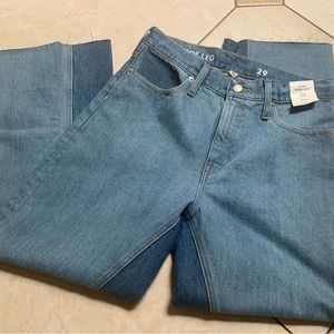 J Crew - waist 29, slim wide leg denim